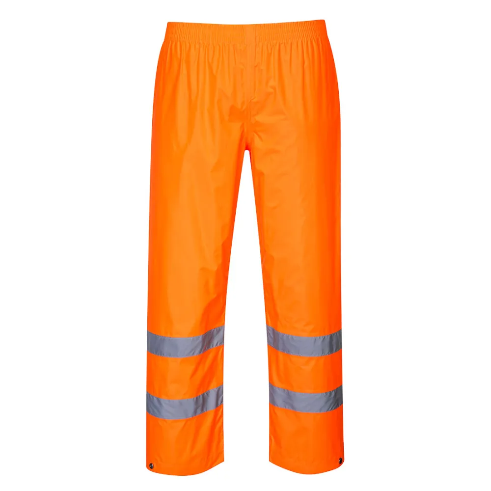 Hi-Vis Regenbroek Oranje voorkant