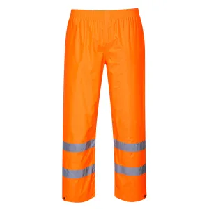 Hi-Vis Regenbroek Oranje voorkant