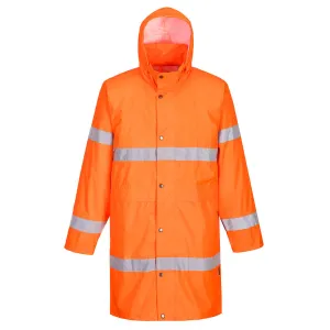 Hi-Vis Regenjas 100cm Oranje voorkant