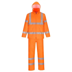 Hi-Vis Regenpak Oranje voorkant