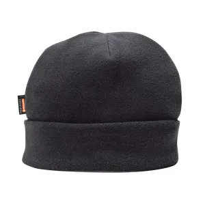 Isolerende Fleece Muts Zwart voorkant