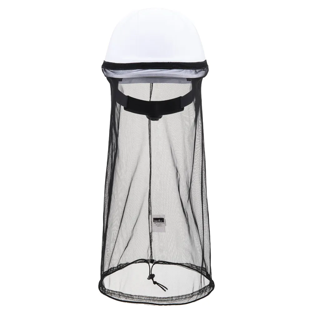 Verpakbaar Helm Insectennet Zwart voorkant