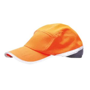 Hi-Vis Baseball Cap Oranje/marine voorkant