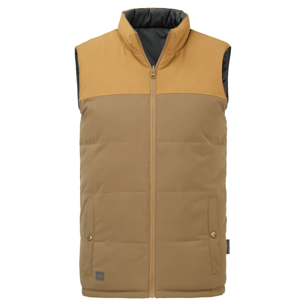 KA3 Omkeerbaar Gilet Koffiebruin voorkant