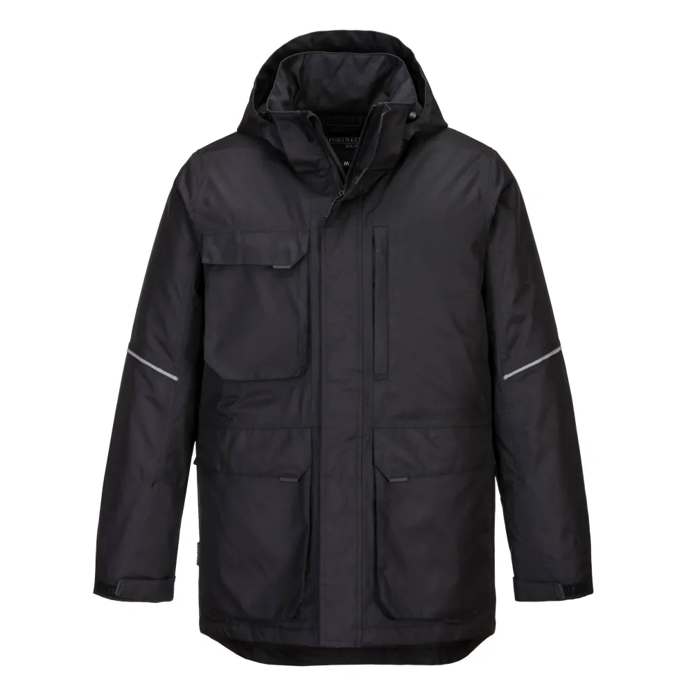 KX3 Parka Zwart voorkant