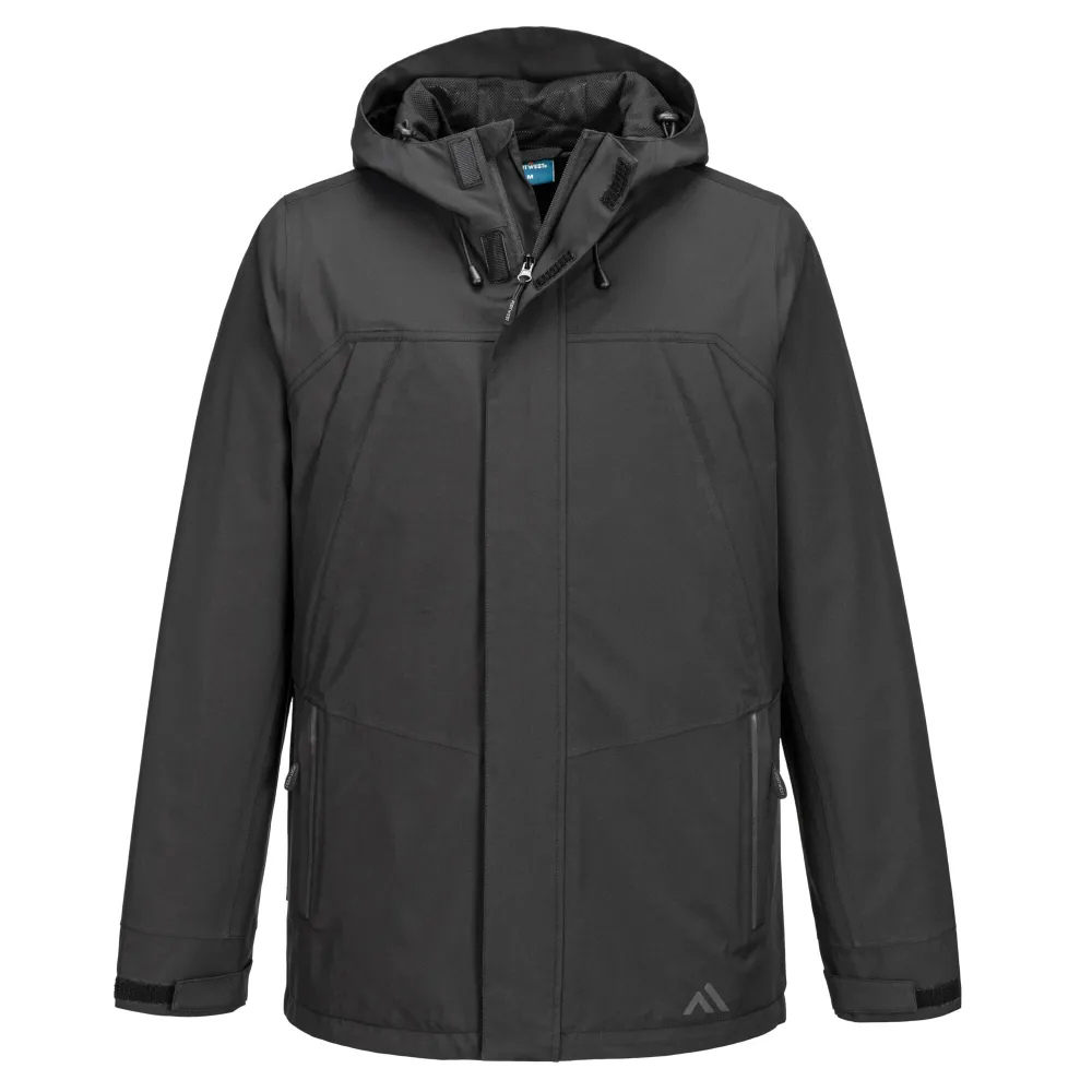 KX3 Regenjack Zwart voorkant
