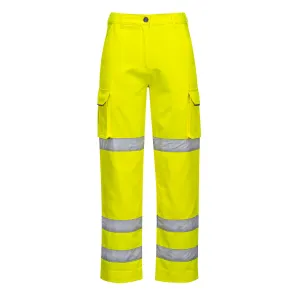 Dames Hi-Vis Broek Geel voorkant
