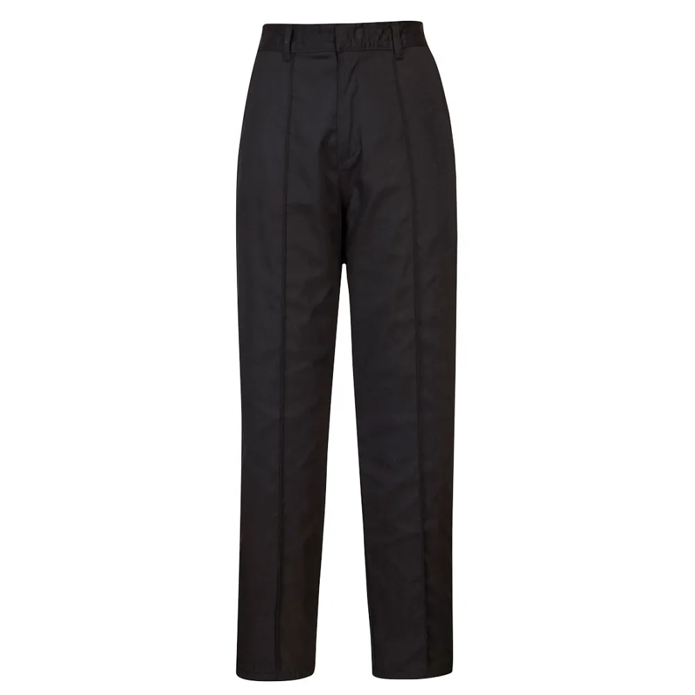 Dames Elastische Broek Zwart voorkant