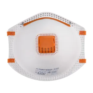 FFP1 Masker met Ventiel Wit voorkant