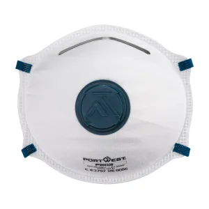 FFP2 Dolomite Gevouwen Masker Wit voorkant