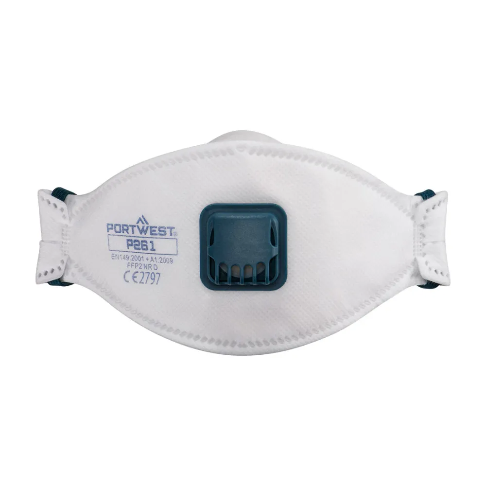 Trifold FFP2 Dolomite Gevouwen Masker (Pk 10) Wit voorkant