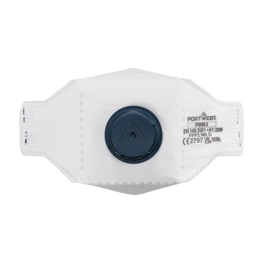 EAGLE FFP2 gevouwen Dolomite masker met filter (PK10) Wit voorkant