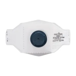 EAGLE FFP2 gevouwen Dolomite masker met filter (PK10) Wit voorkant