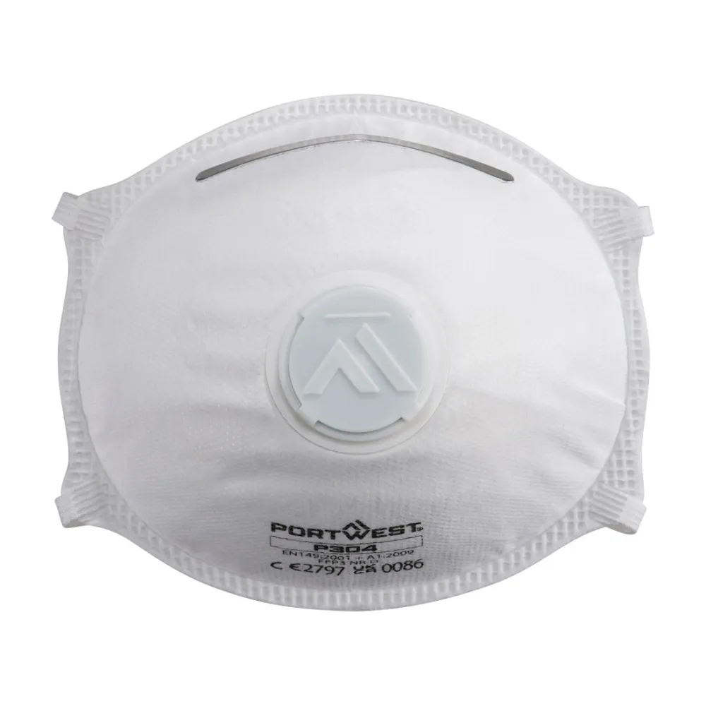 FFP3 Lichtgewicht Dolomite Masker met ventiel Wit voorkant