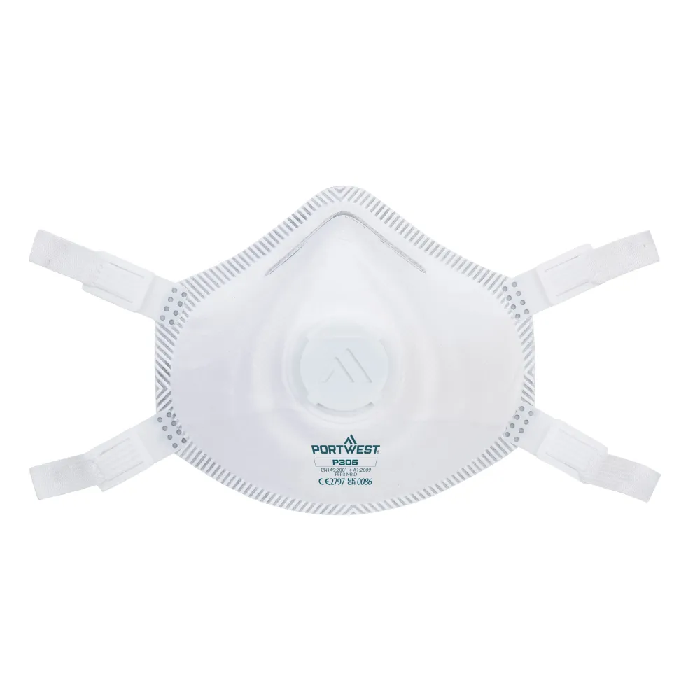 FFP3 Premium masker Wit voorkant