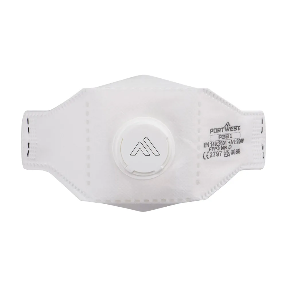 EAGLE FFP3 Dolomite Gevouwen Masker Wit voorkant