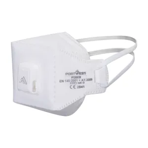 EAGLE PRO FFP3 Dolomite Gevouwen Masker (pk 10) Wit voorkant