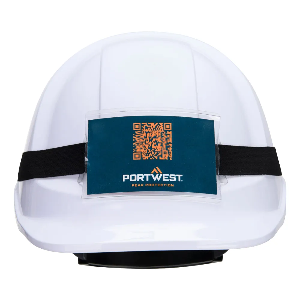 Universele Helm Badge Houder Zwart voorkant