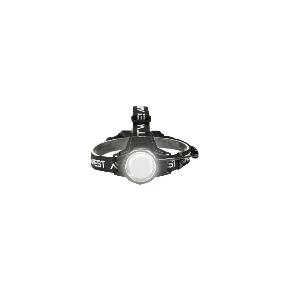 Focusserende hoofdlamp met hoog vermogen Zwart voorkant