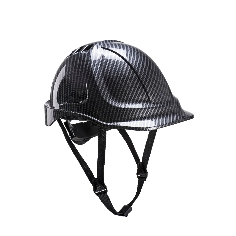Endurance Koolstof Look Helm Grijs voorkant