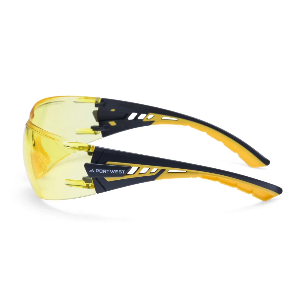 Tech Look Lite KN Veiligheidsbril Amber voorkant