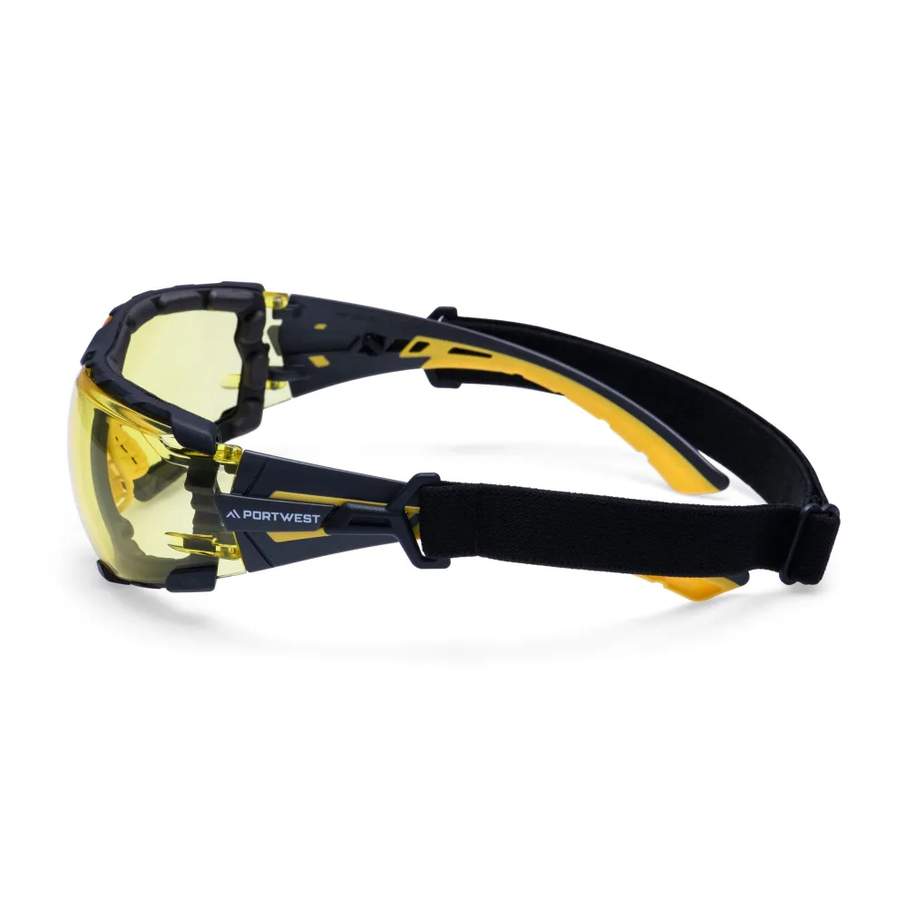 Tech Look Lite KN Veiligheidsbril Amber voorkant