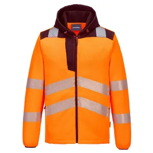 Hi-Vis Technical Fleece Oranje/zwart voorkant