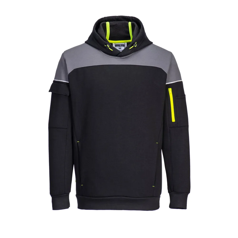PW3 Pullover Hoodie Zwart voorkant