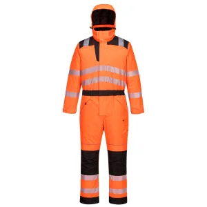PW3 Hi-Vis Winteroverall Oranje/zwart voorkant