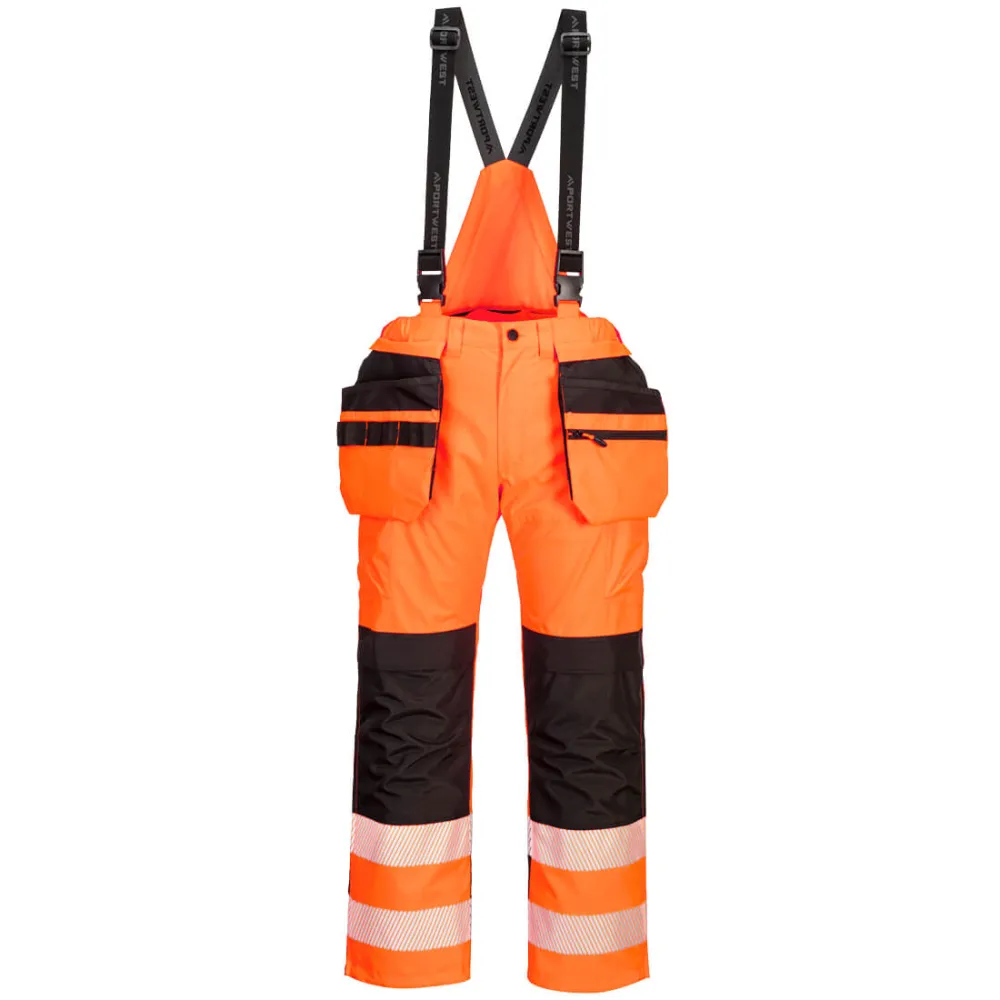 PW3 Hi-Vis Regen Amerikaanse Overall Oranje/zwart voorkant