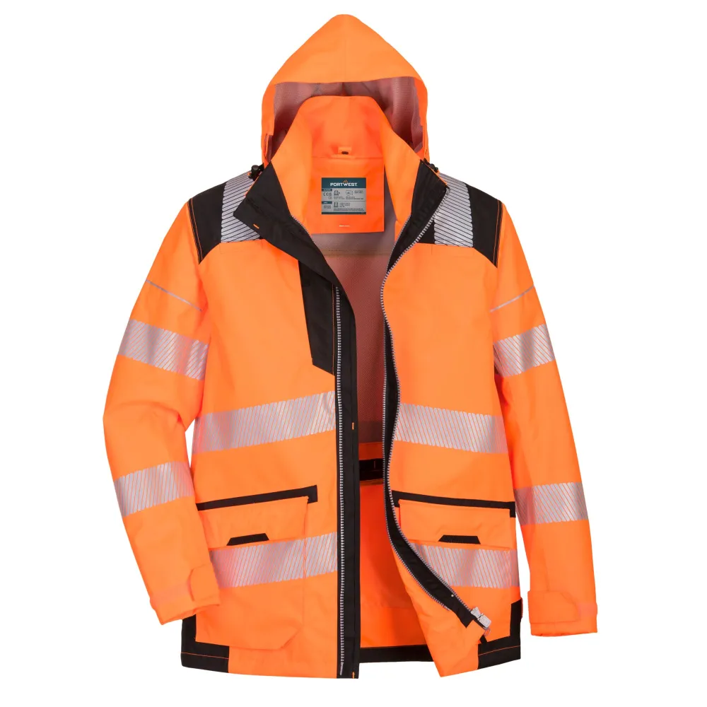 PW3 Hi-Vis ademend 5-in-1 Jack Oranje/zwart voorkant