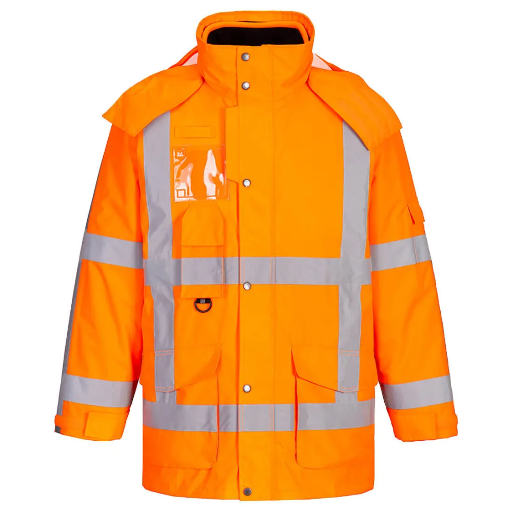 RWS Hi-Vis 3 in 1 Verkeersjas Oranje voorkant