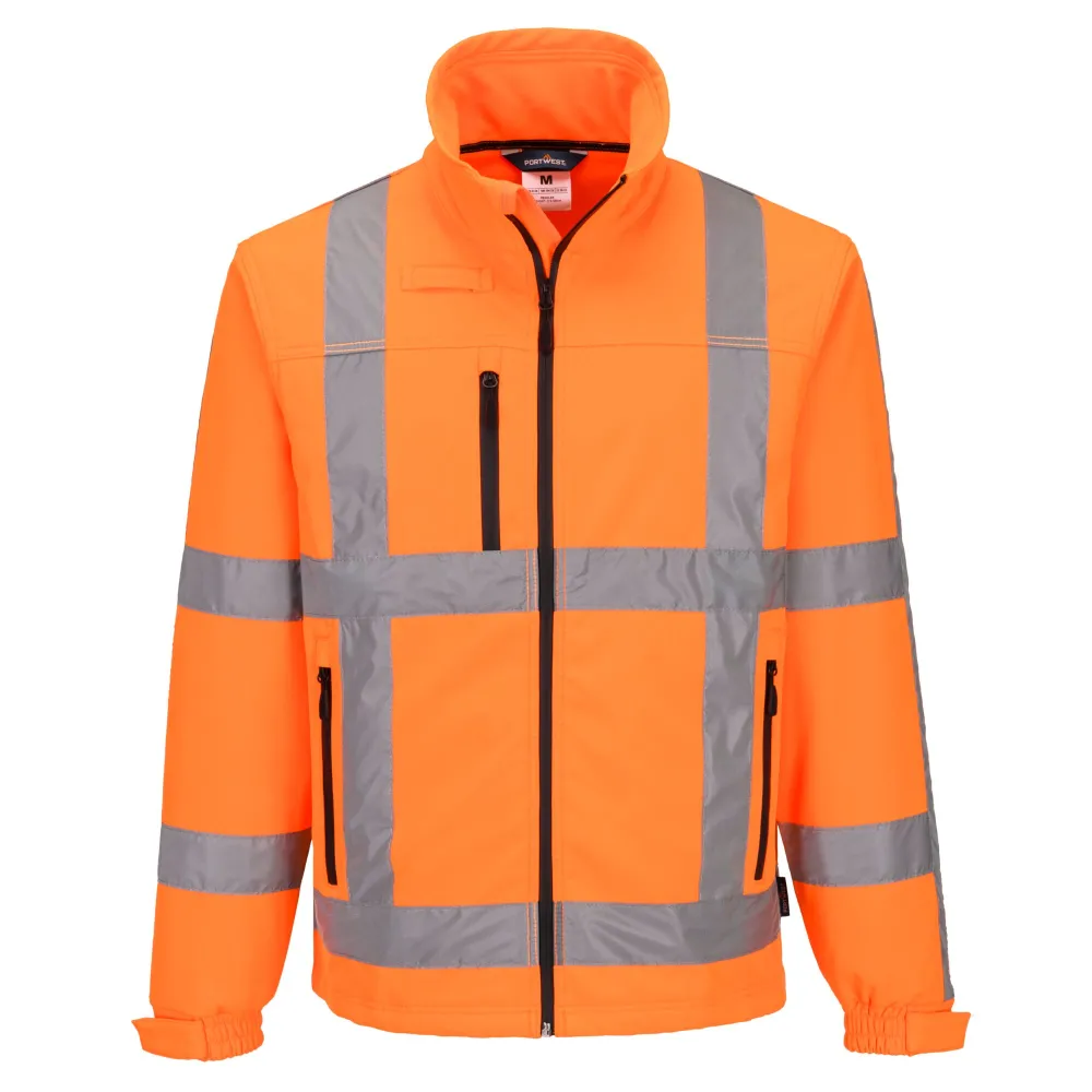 RWS Hi-Vis Softshell Jack (3L) Oranje voorkant