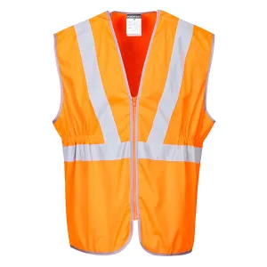 Hi-Vis Lang Vest, RIS Oranje voorkant