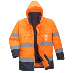 Hi-Vis Lite 3 in 1 contrast Jack Oranje/marine voorkant