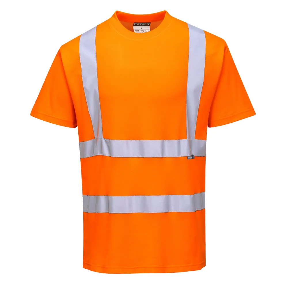 Katoen Comfort T-Shirt Oranje voorkant