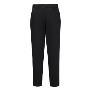 Dames Stretch Slim Chino Broek Zwart voorkant