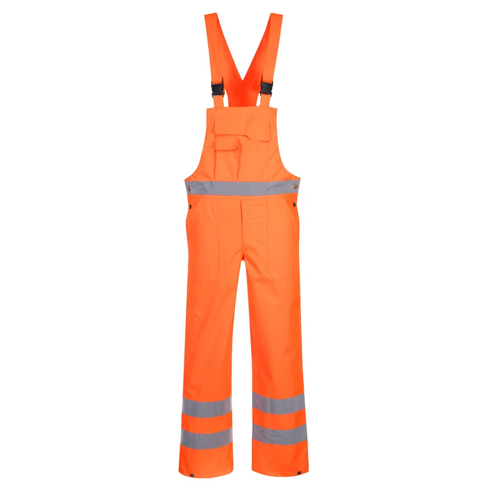 Hi-Vis Amerikaanse Overall- Ongevoerd Oranje voorkant