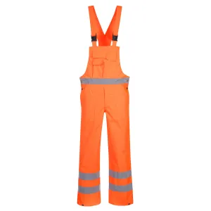 Hi-Vis Amerikaanse Overall- Ongevoerd Oranje voorkant