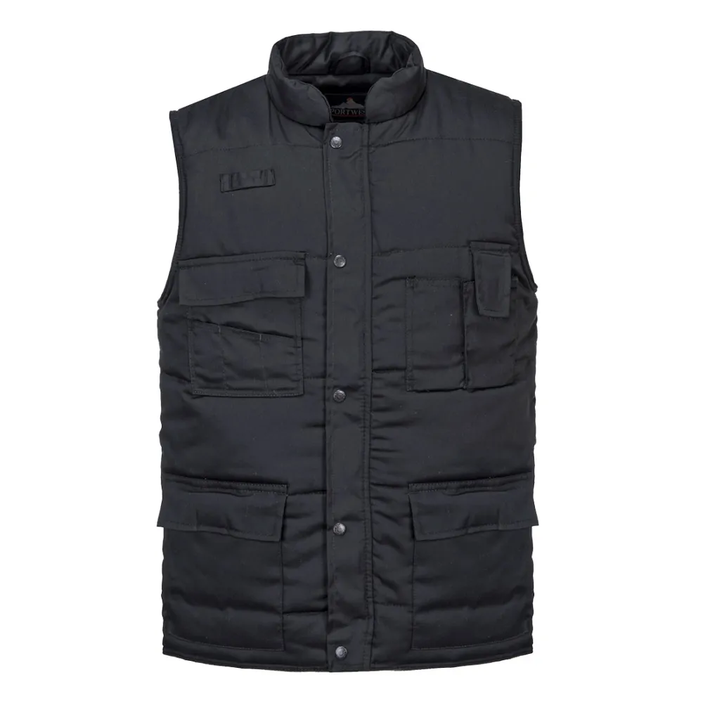 Shetland Bodywarmer Zwart voorkant