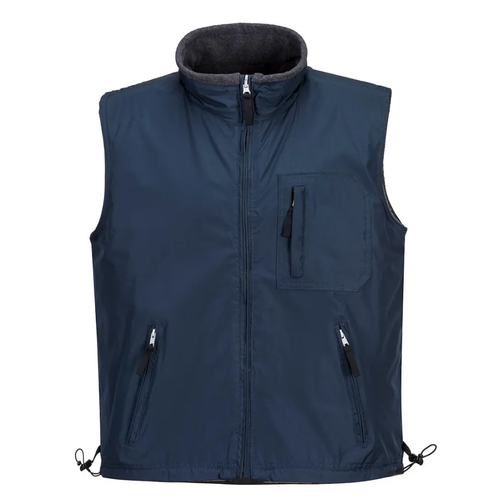 RS Omkeerbare Bodywarmer Marine voorkant