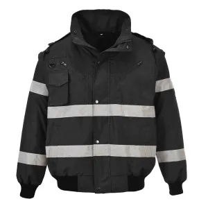 Iona 4-in-1 Bomberjack Zwart voorkant