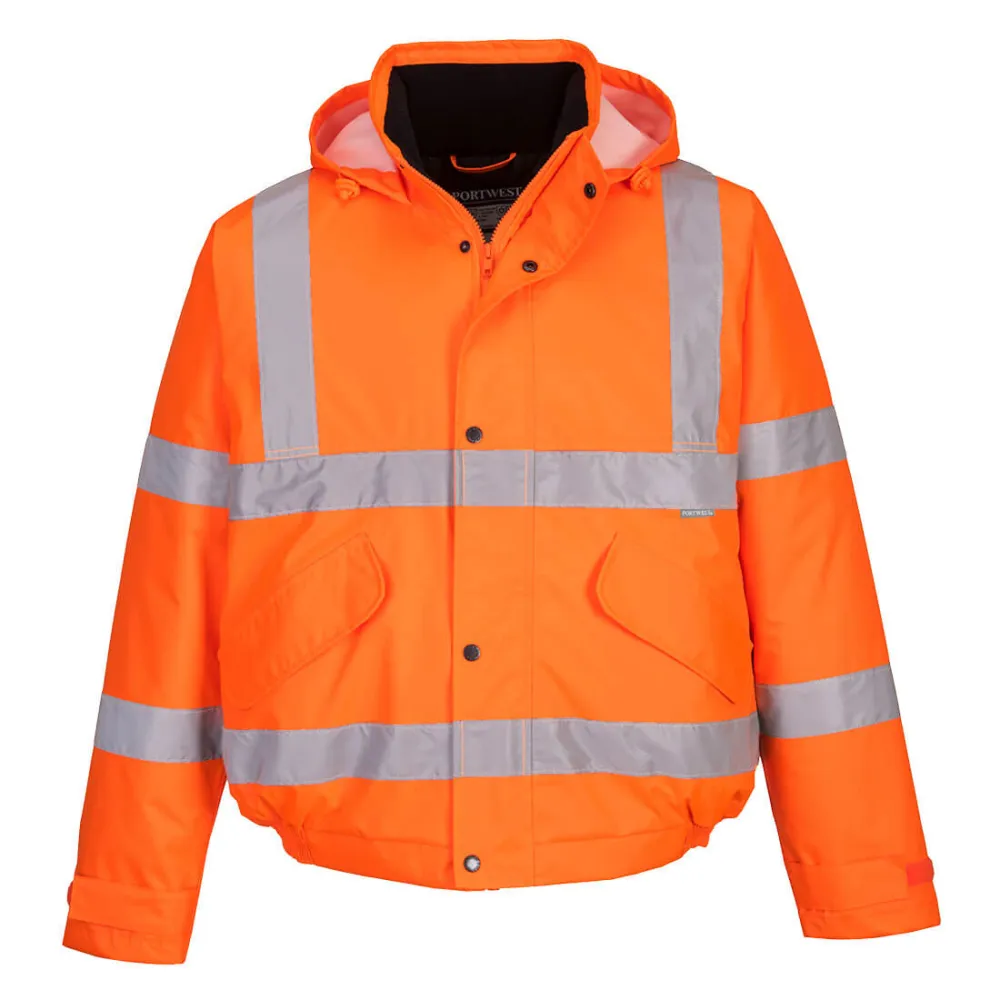 Hi-Vis Bomberjack Oranje voorkant