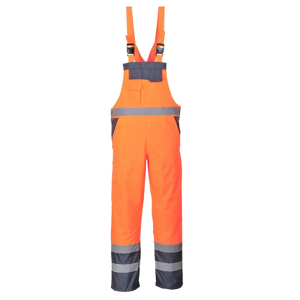 Twee Kleuren Amerikaanse Overall - Ongevoerd Oranje/marine voorkant