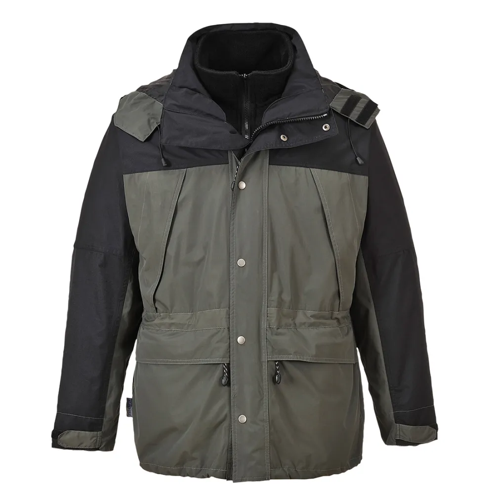 Orkney 3-in-1 ademend jack Grijs voorkant