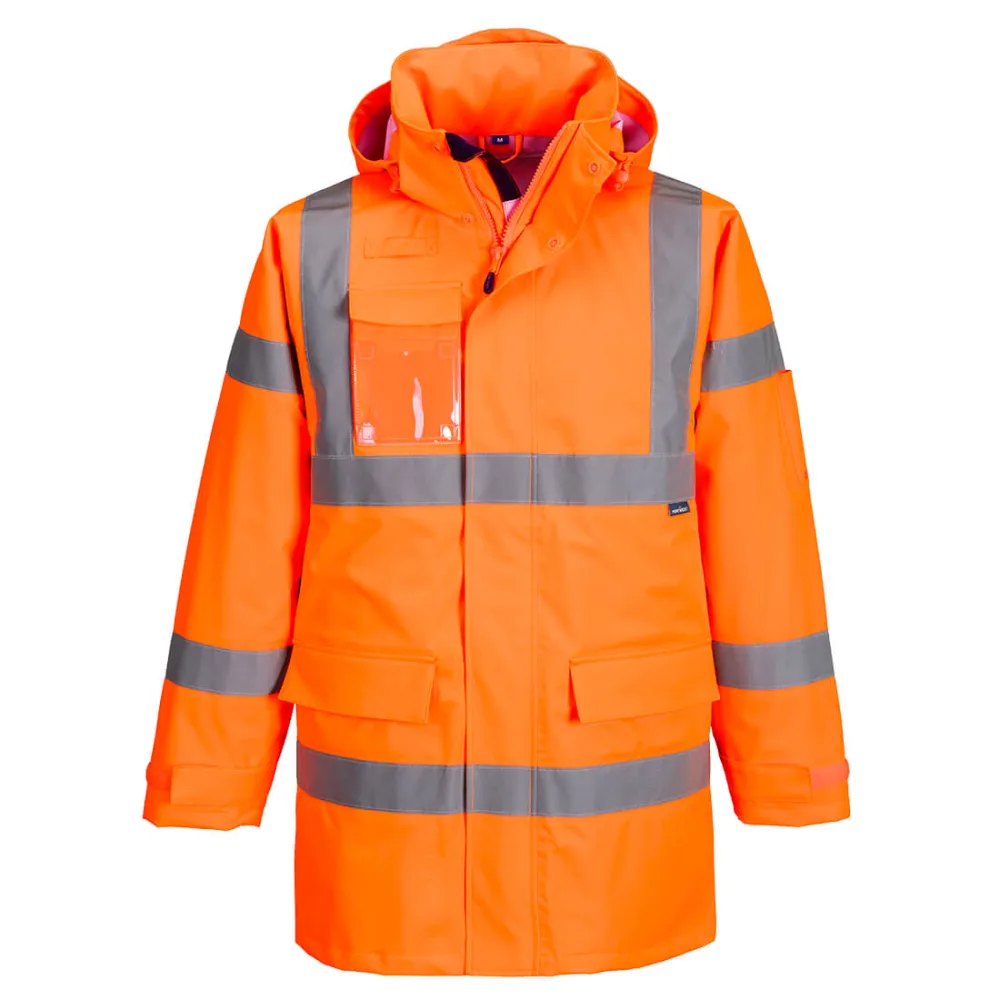 HiVis Extreme Regenparka (3L) Oranje voorkant