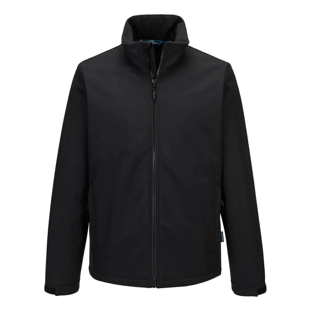 Verwarmd Softshell Jack (3L) Zwart voorkant