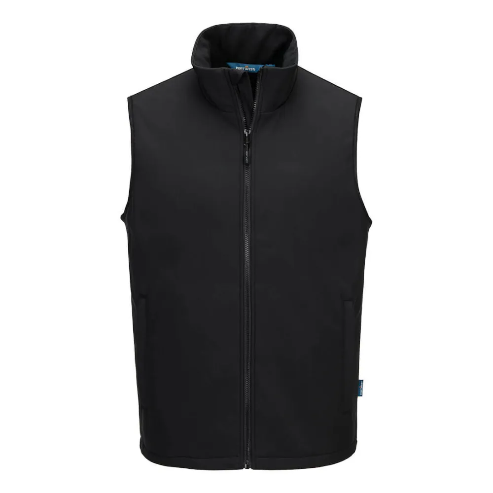 Verwarmd Softshell Gilet (2L) Zwart voorkant