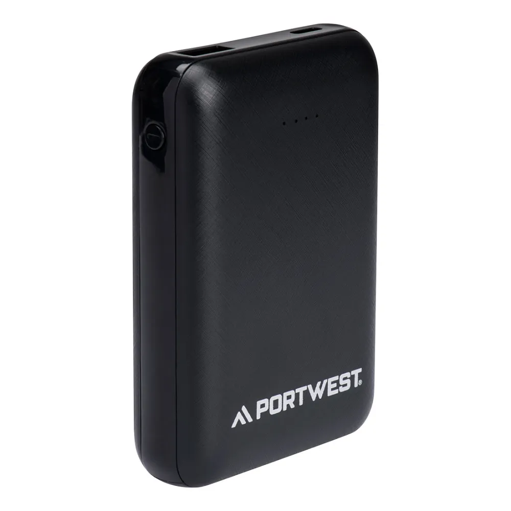 10,000mAh Rechargeable Battery Zwart voorkant