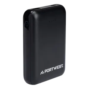 10,000mAh Rechargeable Battery Zwart voorkant